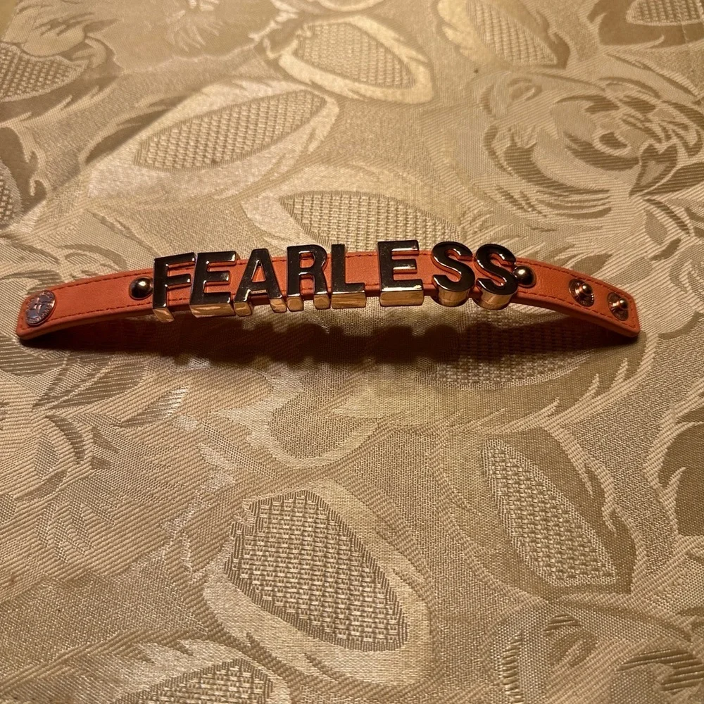 Fearless Brown Leather Bracelet